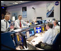 John McCullough (seated foreground), Brent Jett (seated at right), Tony Ceccacci (standing, left), and Norm Knight (standing, right)