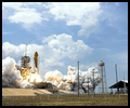 The launch of Atlantis on the STS-125 mission to service NASA's Hubble Space Telescope.