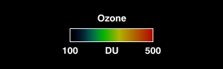 Color Bar for Ozone