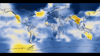 Global Temperature Anomalies averaged from 1886 to 1890.