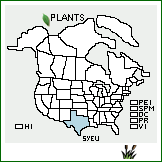 Distribution of Symphyotrichum eulae (Shinners) G.L. Nesom. . 