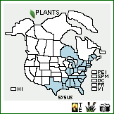 Distribution of Symphyotrichum subulatum (Michx.) G.L. Nesom. . Image Available. 