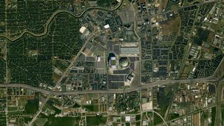  Wide view of Reliant Stadium and the Astrodome 