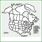 Distribution of Rubus aculiferus L.H. Bailey. . 