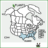 Distribution of Rubus arvensis L.H. Bailey. . 