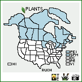 Distribution of Rubus chamaemorus L.. . Image Available. 