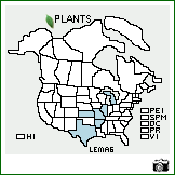 Distribution of Lespedeza ×manniana Mack. & Bush (pro sp.) [capitata × violacea]. . Image Available. 