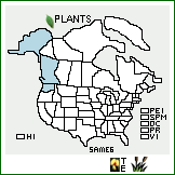 Distribution of Sanguisorba menziesii Rydb.. . 