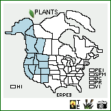 Distribution of Erigeron peregrinus (Banks ex Pursh) Greene. . Image Available. 