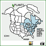 Distribution of Amelanchier sanguinea (Pursh) DC.. . Image Available. 