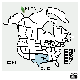 Distribution of Oligoneuron nitidum (Torr. & A. Gray) Small. . Image Available. 