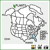 Distribution of Rudbeckia nitida Nutt.. . Image Available. 