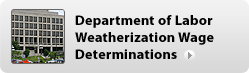 Department of Labor Weatherization Wage Determinations