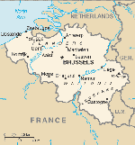 Belgium map