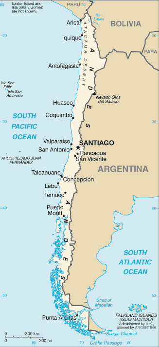 Chile map