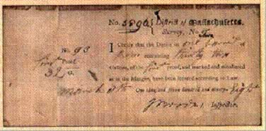 image of a reciept for the whiskey tax