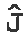 Letter J with hat.
