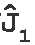 Letter 
		J with hat, sub 1.