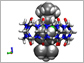 Computer image of the CB[7] Ferrocene molecular container.