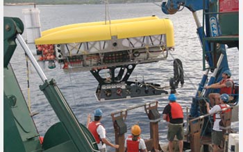 Photo of the hybrid remotely operated vehicle Nereus.