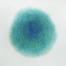 Ice Balloon (Cryosphere), 2012, watercolor on paper, 52 1/4" x 53 1/2"