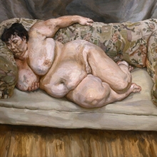 Lucian Freud. "Benefits Supervisor Sleeping," 1995, Private Collection © The Lucian Freud Archive,Image copyright: Courtesy Lucian Freud Archive