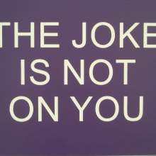 Benjamin H. McVey, "The Joke Is Not On You, No. 1 of 5" (edition of 5), wood and plastic, 2012