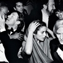 Warhol at a party.