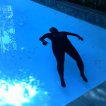 Emily Sloan, Is that a Baby Ruth in the Swimming Pool? Performance at Darke Gallery, 2012