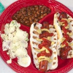 A picture of food from Martin Parr's book, Up and Down Peachtree