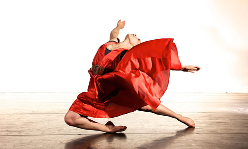 photo of TWU dance student performing