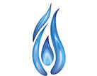 Artistic Icon of a Natural Gas Flame