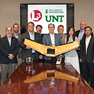 L3 Mission Integration donates equipment to the UNT College of Engineering.
