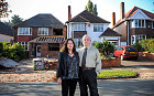 Gerard and Christina White outside their home