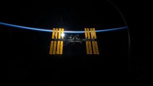The ISS & Earth  (Credit: NASA)