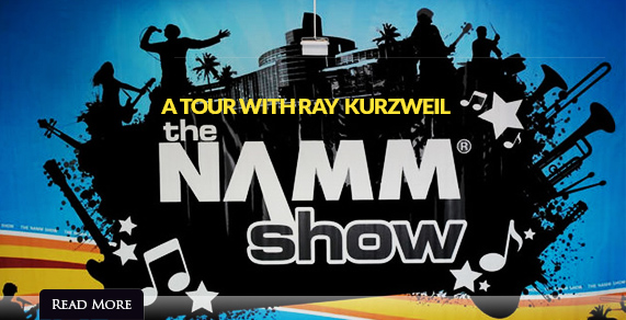 A tour with Ray Kurzweil. The NAMM Show.