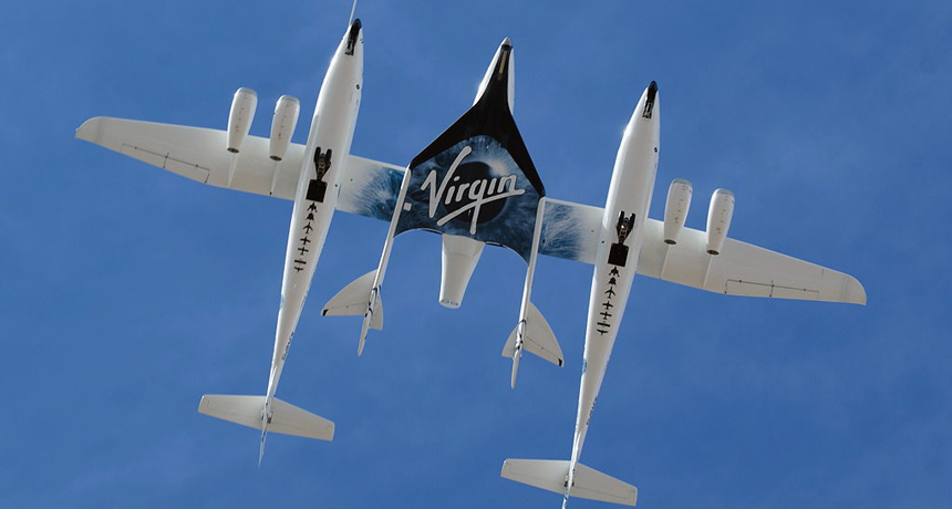Virgin Galactic's White Knight and Space Ship Two