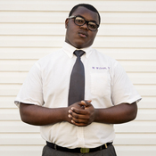 Whitman Wilcox V, 17, stands for a portrait on Aug. 15 at his home in New Orleans.
