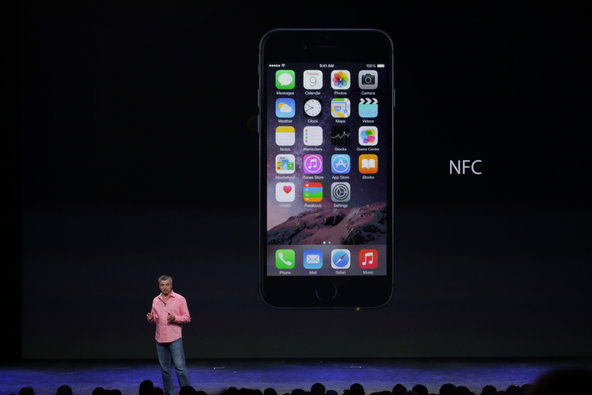 Eddy Cue, a senior vice president, talked about Apple Pay, which uses NFC, “the standard for all contactless payments.”