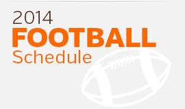 2014 Football Schedule