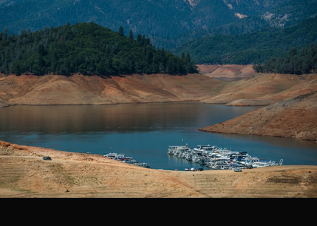 Image: California's Shasta Lake as of August 25, 2014. Credit: California Department of Water Resources.