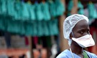 A health worker at the MSF-run Elwa hospital in Monrovia, Liberia.