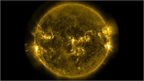 Image of solar flares