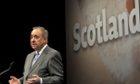 Alex Salmond speaking at his press conference