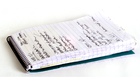 notepad with handwriting