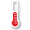 empty red thermometer