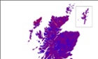 Scotland independence polling map