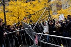  Occupy Wall Street protesters remove police barricades in Zuccotti Park