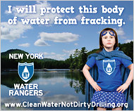 A promotion intended to counter the gas industry's plans for hydraulic fracturing in New York States.