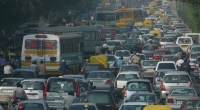 Ground-level ozone's toll: A traffic jam in Delhi, India